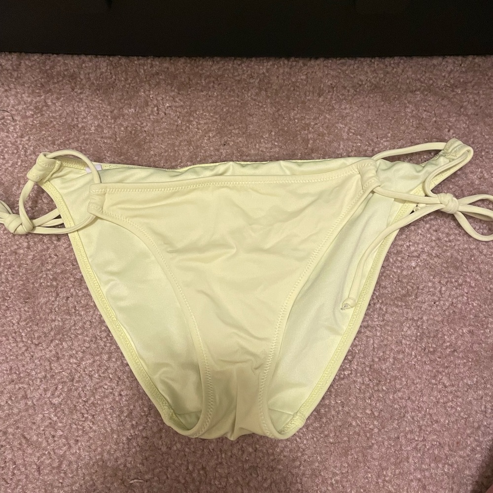 Victoria's Secret Yellow Bikini with Tie Straps